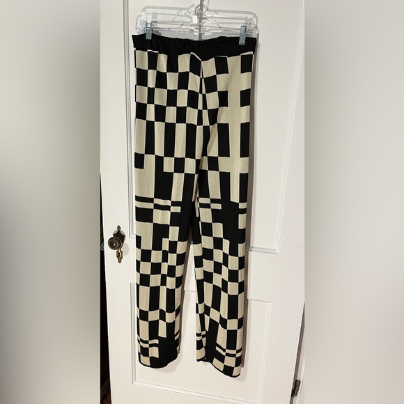 Paloma Wool Pants - Paloma Wool Black and Cream Textured Knit